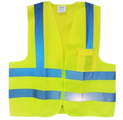 Colete de segurança sinalização refletivo amarelo Plastcor 600.01171