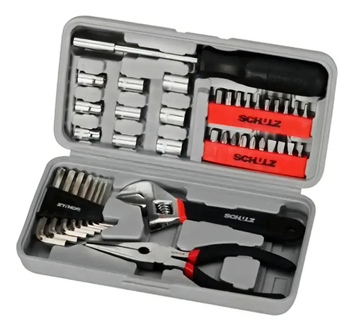 Cj de Ferramentas Manuais de Uso Hobby com 40 Pecas Variadas Schulz 92700070