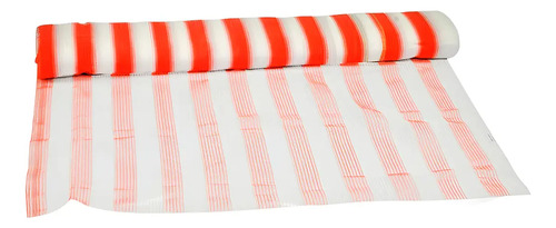 Tela de sinalização laranja e branco 1,20X50 metros Vptex