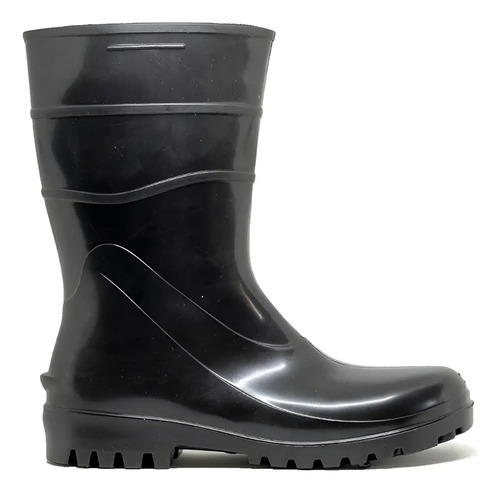 Bota de pvc cano curto preto sem forro Bracol CA 37456 82BPC600