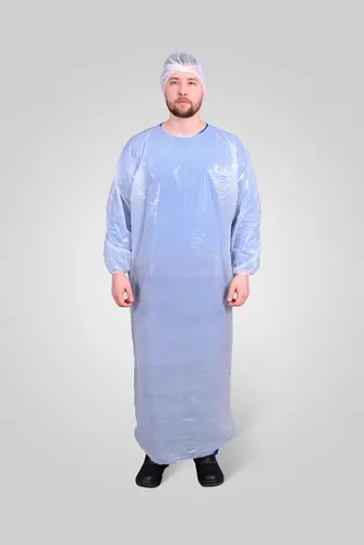 Capa polietileno com elástico e capuz impermeável transparente CA 30360 CAP00087 Prevemax