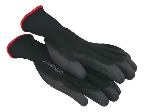 Luva tricotada em nylon preta flextactil CA 29014 DA-12100 Danny
