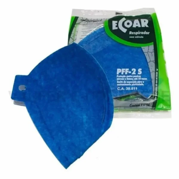 Mascara ecoar PFF2 sem válvula CA 38811 Plastcor 700.01261