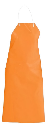 Avental pvc preto/laranja com tiras 65X120cm KP1000 CA 21208