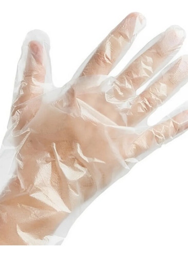 Luva descartável transparente Prevemax CA 44785 RLUV00707