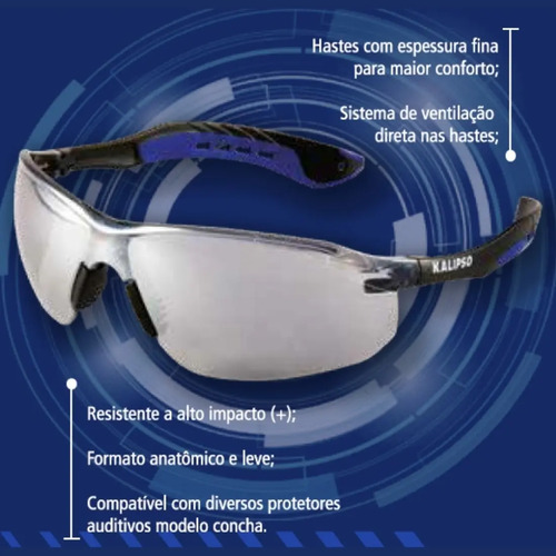 Oculos jamaica incolor espelhado CA 35156 Kalipso 01.22.2.1
