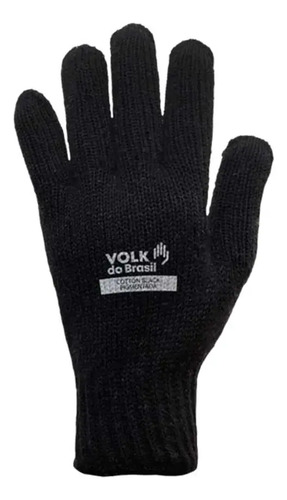 Luva cotton black pigmentada preta Volk CA 36347 101019707
