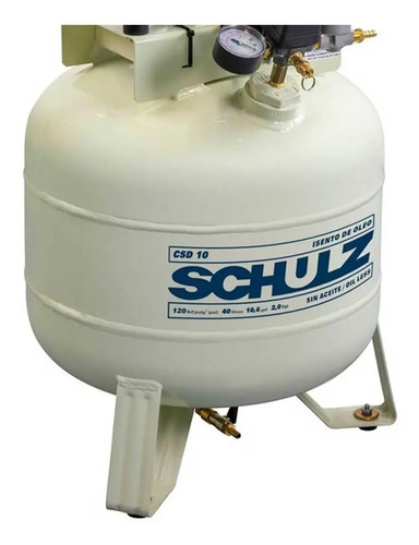 Motocompressor Ar Estacionário Pistão CSD10ISENTO 40V I Motor Monofásico Aberto 2CV 220V 4P60Hz Schulz 91504110