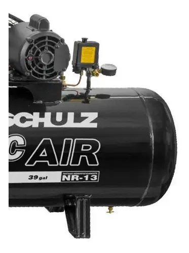 Compressor de Ar Estacionário Pistão CSL20PRATICAIR 150 I Motor Monofásico Aberto 3CV 220V 2P60Hz Schulz 92135360