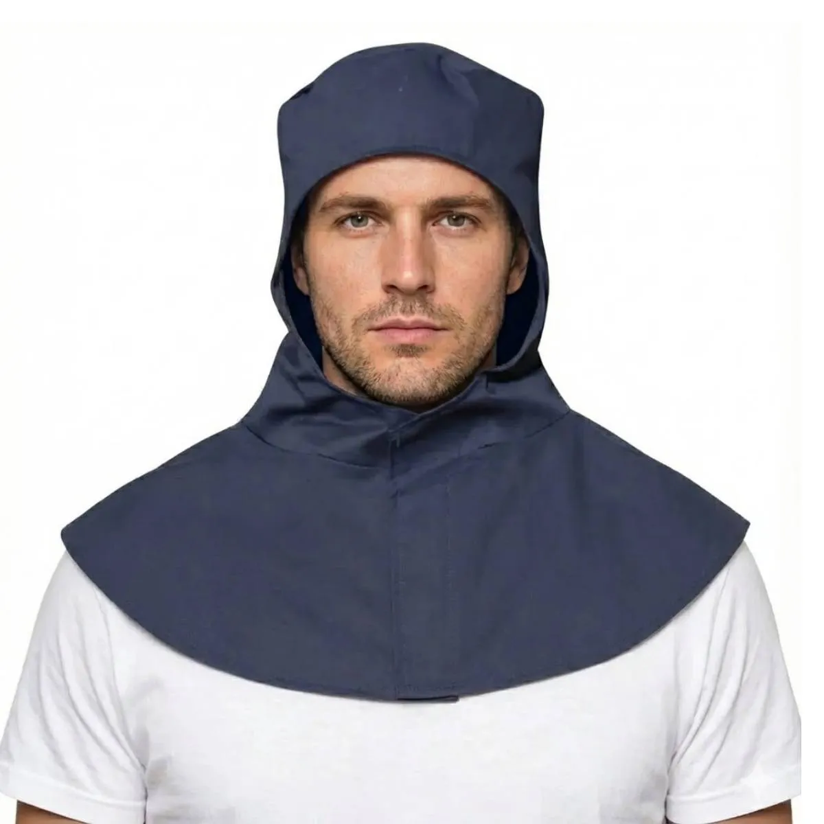 Capuz pra soldador TKS2 tec anti chamas azul ced- Tek