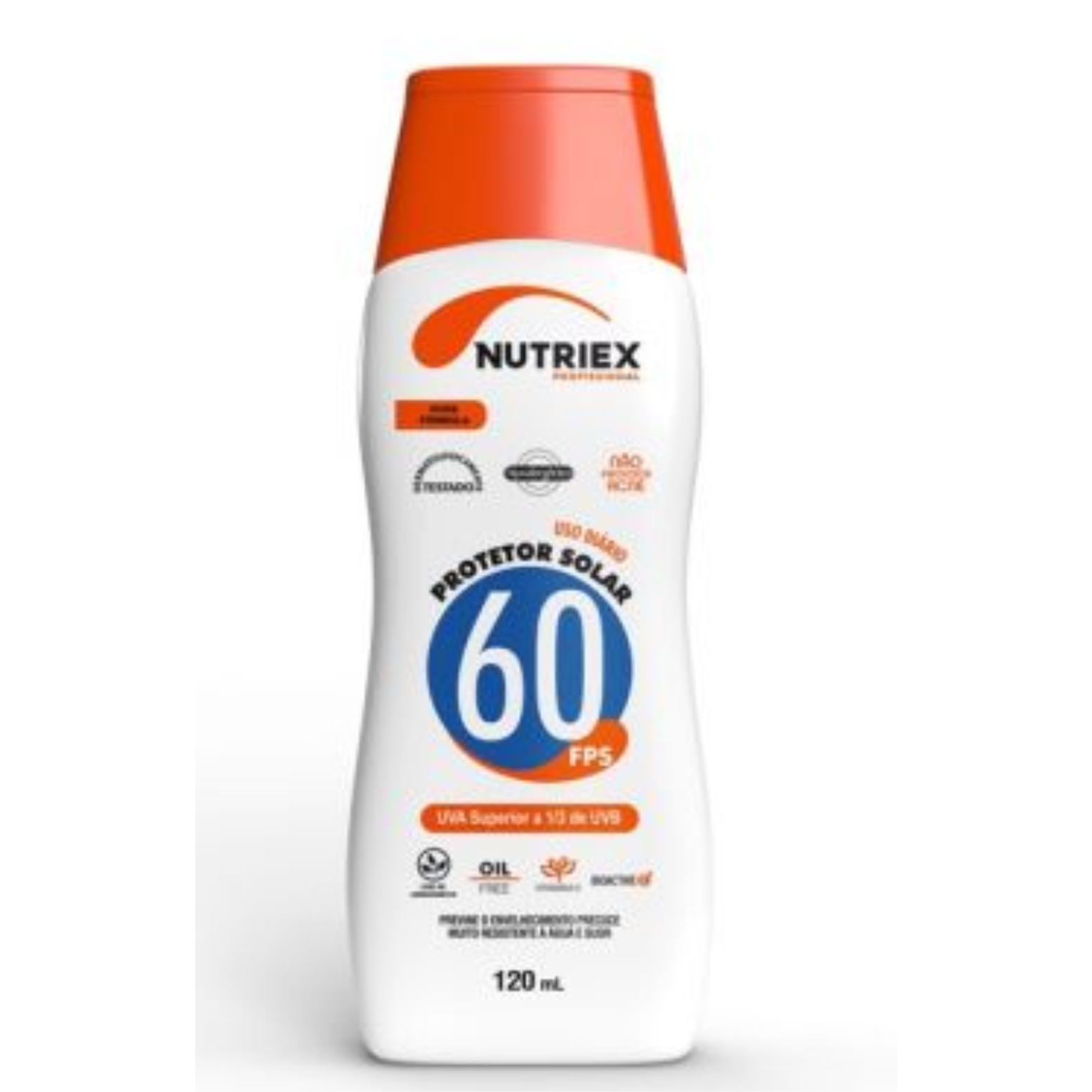 Protetor solar 120ml FPS 60 1/3 Uva Nutriex