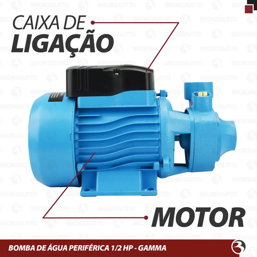 Eletrobomba poço/tanque/reserva d'água QB60 220v Gamma G2766/Br2
