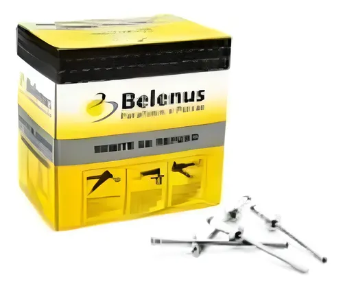 Rebite repuxo 4.0X12 aço alumínio Belenus - 1000 Unidades