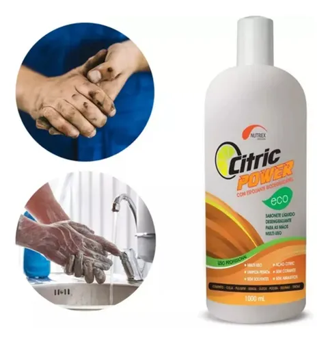 Sabonete liquido desengripante citric power eco com esfoliante Nutriex 1 litro
