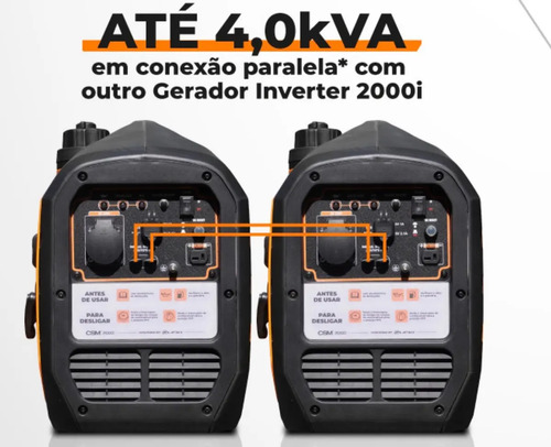 Gerador a gasolina inverter 2000I-2 60hz 220v Csm 71000085