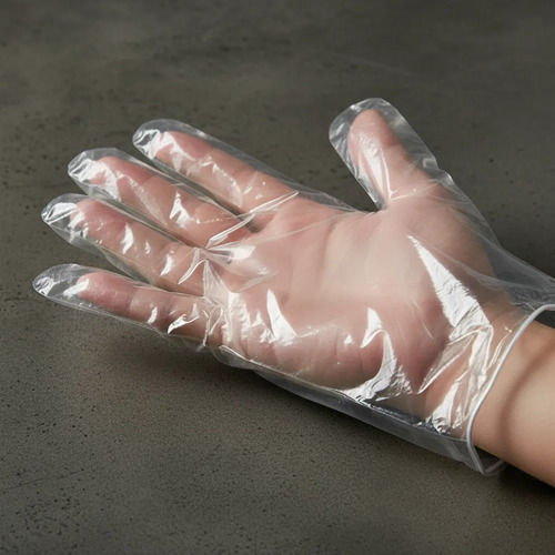 Luva descartável transparente Prevemax CA 44785 RLUV00707
