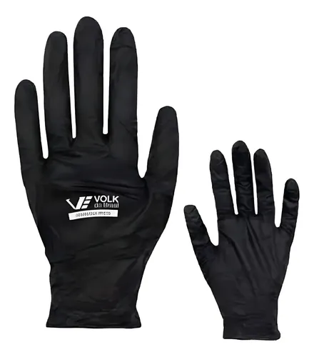 Luva nitrilica sensi black CA 38260 Volk 106000107