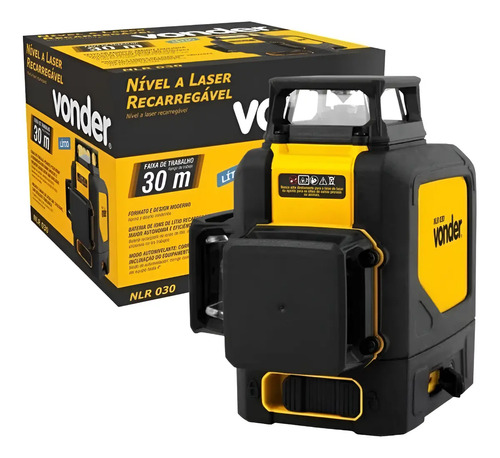 Nível laser 30 metros 360 gramas recarregável NLR030 Vonder 3820300300