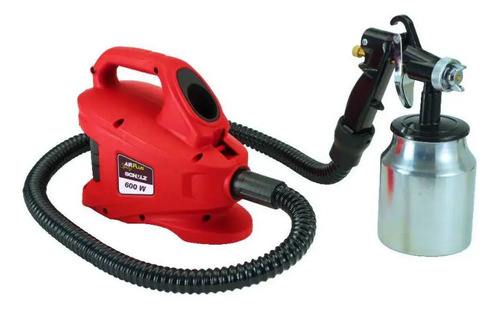 Pistola Pulverizadora Elet Air Plus Sp 600 com Motor Elet 600W 220V 1L Man Schulz 92080500