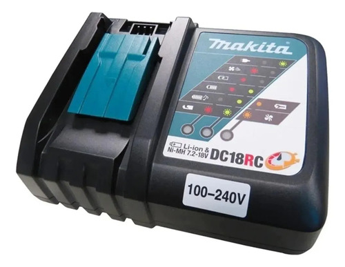 Parafusadeira/furadeira impacto + DC18RC + BL183 DHP490Z Makita
