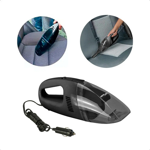 Aspirador Po Air Plus 12V/60W, Portatil, com Motor Elet. Escova. Bico Ext. Fio 2,7M, Reserv. 0,25 Litros Schulz 92097600