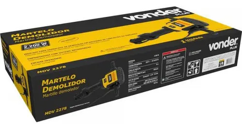 Martelo demolidor MDV2278 78J 220v Vonder PL 6001227820