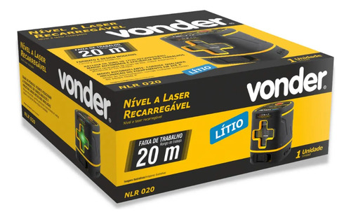 Nivel laser 20m recarregavel nlr020 vonder