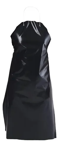 Avental pvc preto/laranja com tiras 65X120cm KP1000 CA 21208