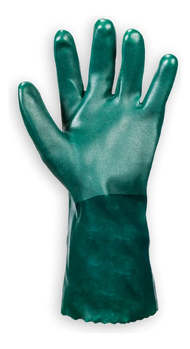 Luva de pvc verde com forro CA 21420 35cm 02.10.1.2 Kalipso