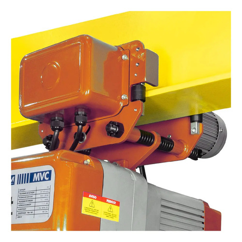 Talha eletrica corrente MVC 1 tonelada 6 metros ED DS T 220v Csm 75001478