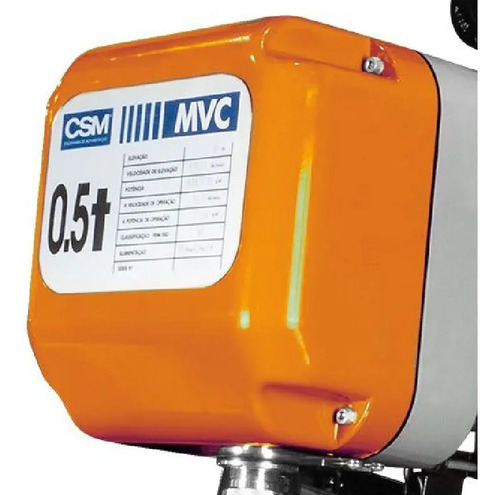 Talha elétrica de corrente MVC 0,5 toneladas 6 metros sem trole 380v 75001511 Csm