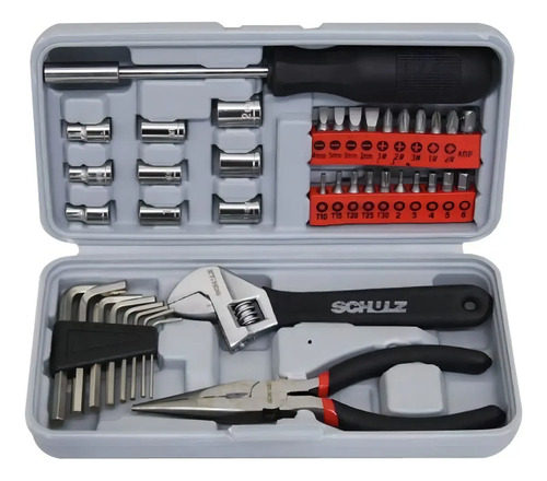 Cj de Ferramentas Manuais de Uso Hobby com 40 Pecas Variadas Schulz 92700070