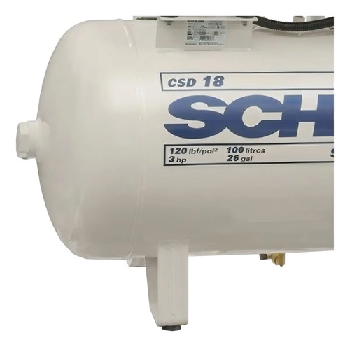 Motocompressor Ar Estacionário Pistão CSD18ISENTO 100 I Motor Monofásico Aberto 3CV 220V 4P50/60Hz Mi/Me Schulz 92473680