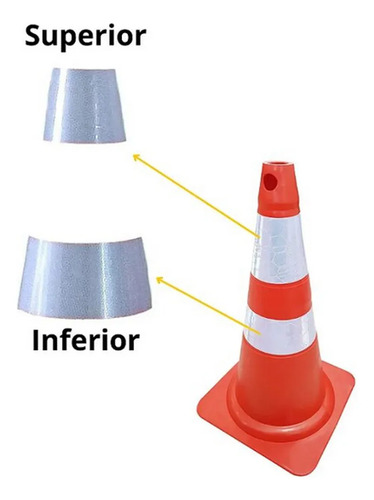 Anel refletivo pra cone (Parte Inferior)