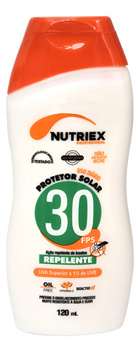 Protetor solar FPS 30 com repelente 120ml Nutriex 60988