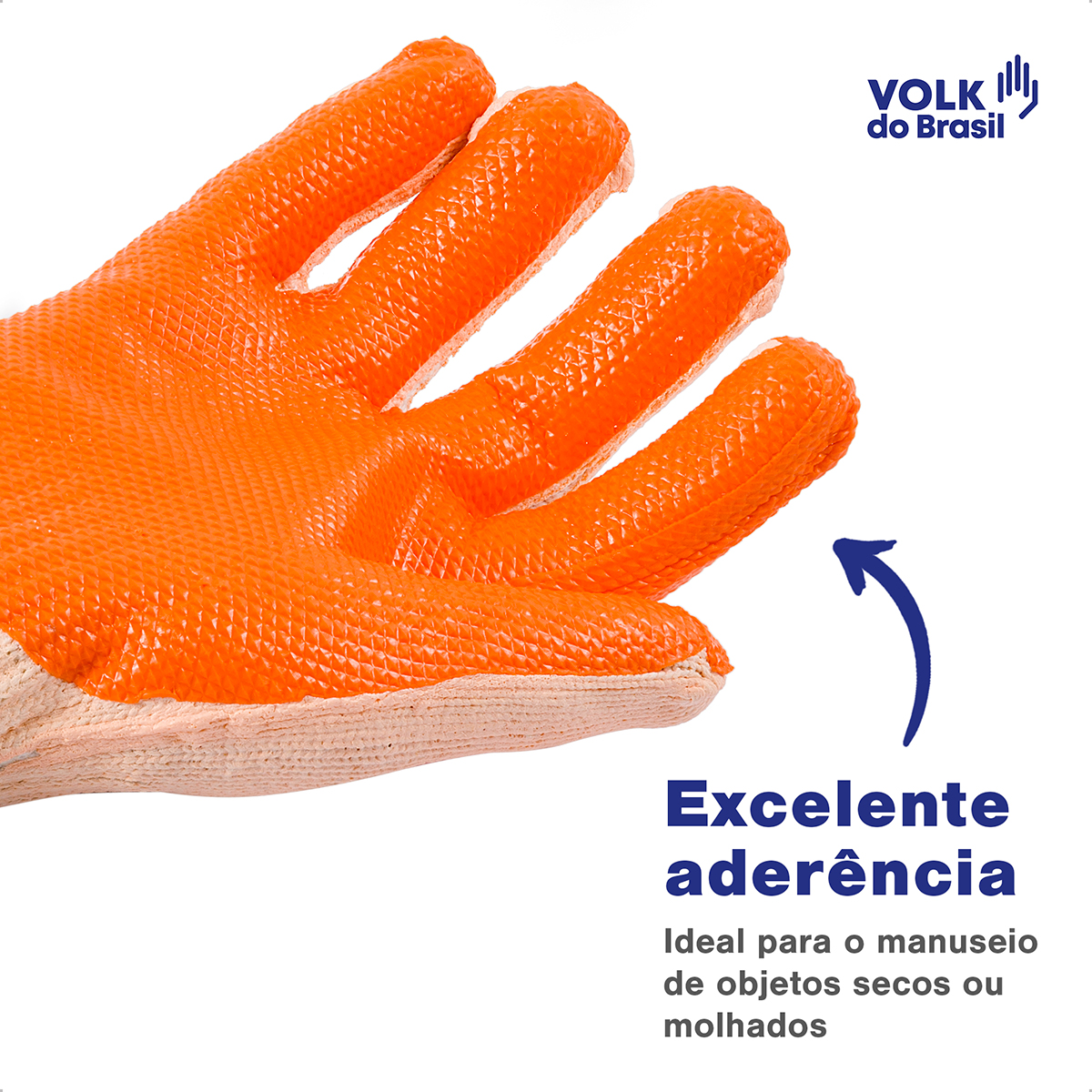 Luva de segurança orange CA 51343 101095705 Volk
