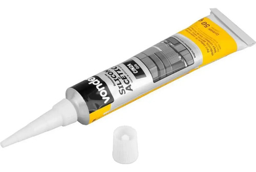 Borracha de silicone acético 50 gramas Vonder (tubete) 1647004050