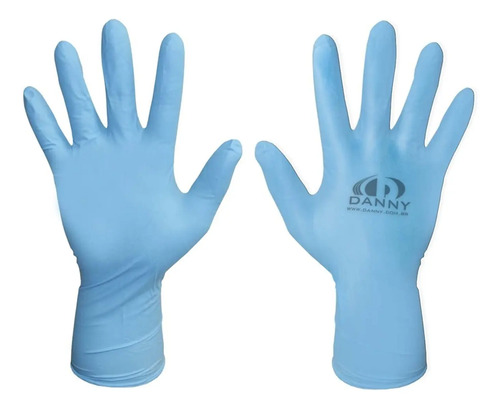 Luva nitrilica sensiflex flex sem amido CA 42979 Danny DA-90200