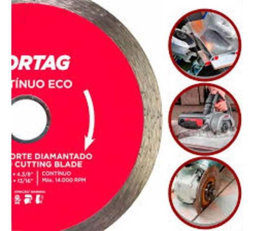 Disco diamantado continuo eco 110mm serra mármore P61548