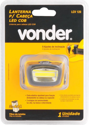 Lanterna de cabeça Led Cob. LCV 120 Vonder 8075120000
