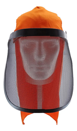 Boné roçador proteção nuca 20cm com tela facial 8 pontos Tecmater 506002016 CA 17135