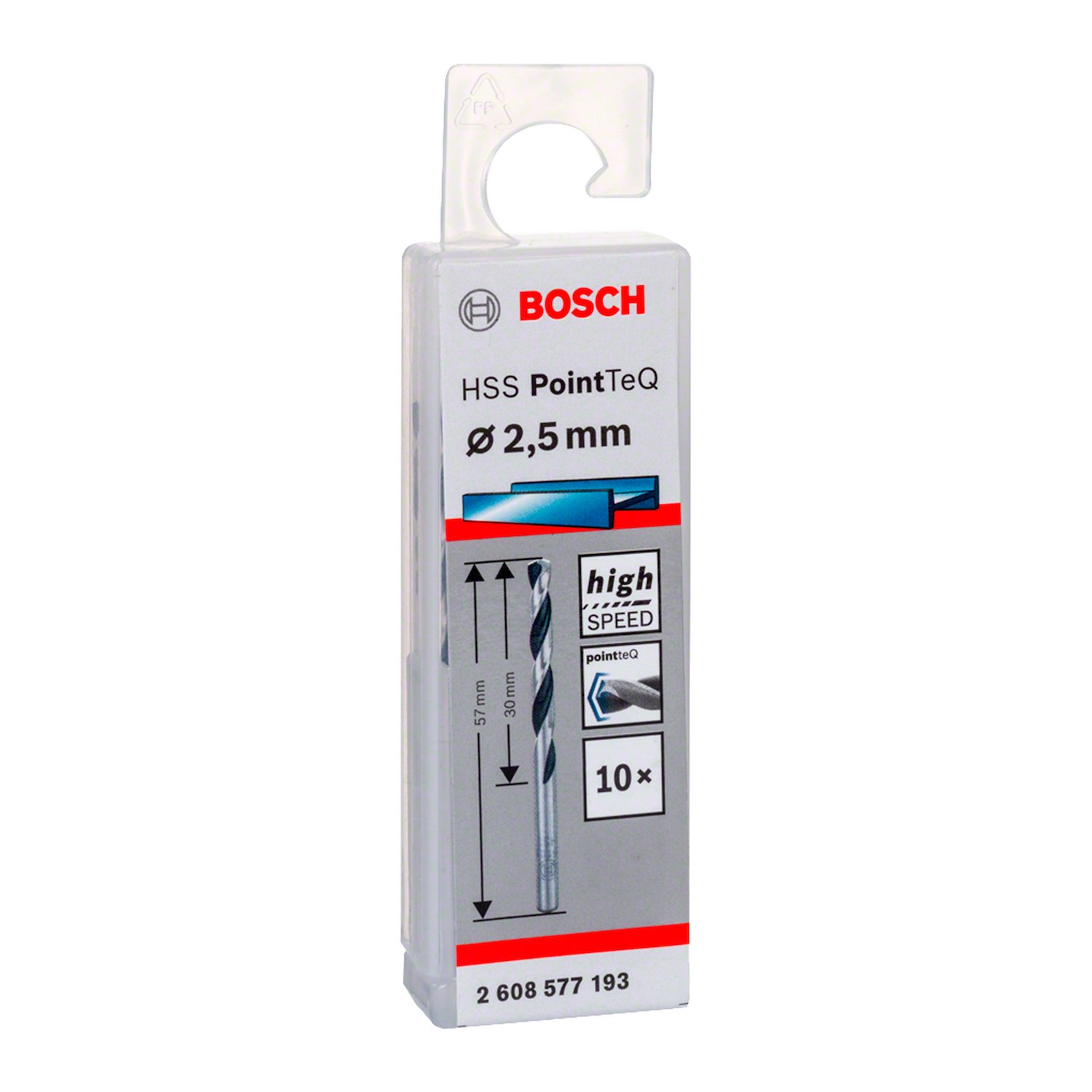 Broca para Metal HSS PointTeQ 2.5mm 10x