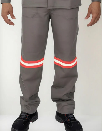 Calça eletricista NR10 CA 38906 com refletivo laranja Commanders