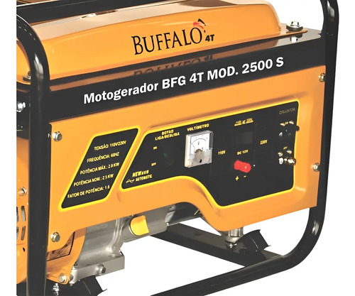 Motogerador BFG 2500S monofásico partida manual 60637 Buffalo