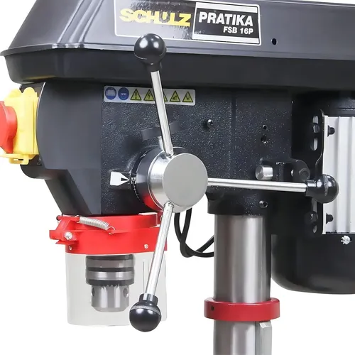 Furadeira de Bancada FSB16P Monofásico 127V 1/2CV 360-3060RPM Mandril 16mm 60mm Mesa Mov Gire Incl ±45G Schulz 91205020