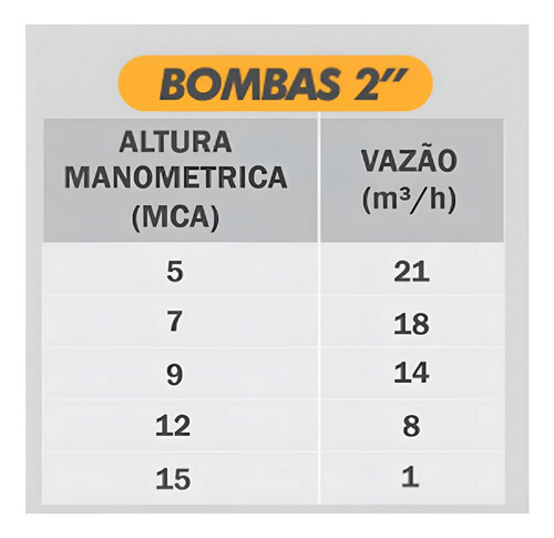 Bomba submersível 220v BFBB 2" base de borracha sem boia 80322 Buffalo