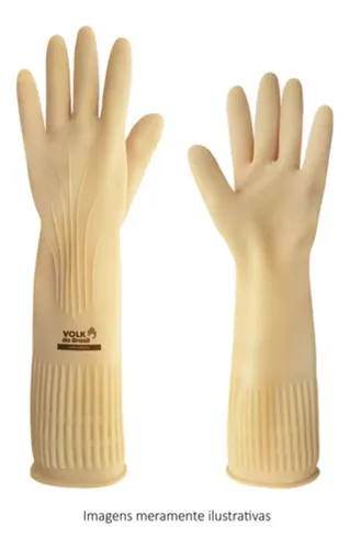 Luva latex ranhurada Volk CA 15100 105008904