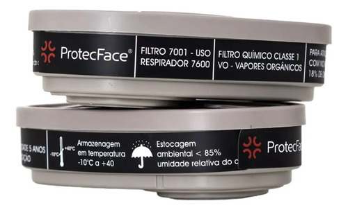 Filtro vapores orgânicos (Vo) 7001 Protecface