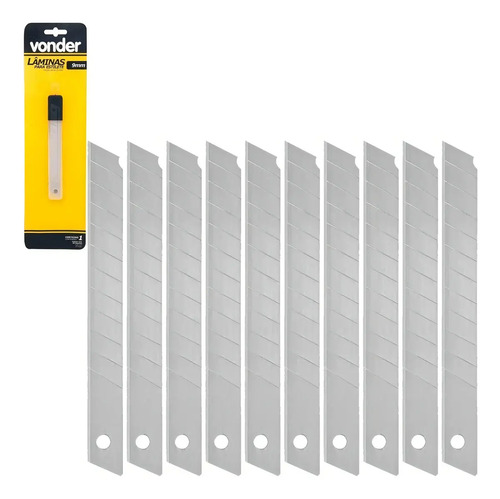 Lamina estilete 9mm Nove54 com 10 unidades 3599118009
