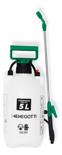 Pulverizador Lateral Manual 5l Menegotti 40780079 Branco